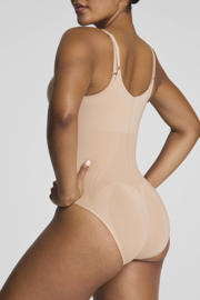 thumbnail: SPANXsculpt™ GoFigure Open Bust Bodysuit niet-voorgevormde sterk corrigerende body - lichtbeige