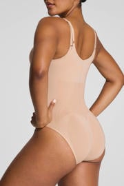 thumbnail: SPANXsculpt™ GoFigure seamless sterk corrigerende body Open Bust Bodysuit - lichtbeige