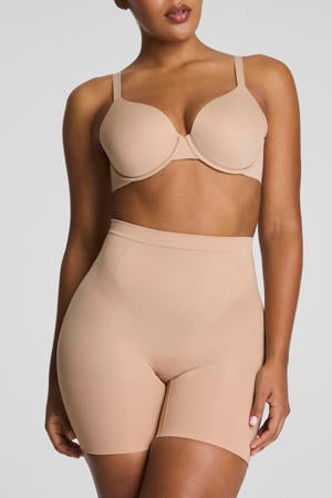 mid thigh seamless sterk corrigerende short - lichtbeige