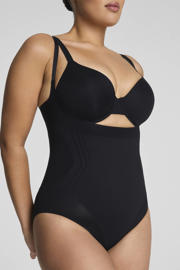 thumbnail: SPANXsculpt™ GoFigure seamless sterk corrigerende body Open Bust Bodysuit - zwart