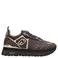 Liu Jo Maxi Wonder 01 imitatieleren sneakers - bruin