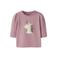 NAME IT BABY katoenen T-shirt met print - roze