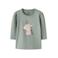 NAME IT BABY katoenen T-shirt met print - groen