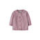 NAME IT BABY katoenen rechtvallend gebreid vest met stippen - lila