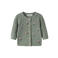 NAME IT BABY katoenen rechtvallend gebloemd gebreid vest met borduursels - groen