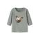 NAME IT BABY katoenen regular fit T-shirt met print - lichtkaki