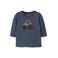 NAME IT BABY katoenen regular fit T-shirt met print - donkerblauw