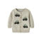 NAME IT BABY katoenen rechtvallend gebreid vest met borduursels en print