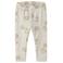 NAME IT BABY katoenen regular fit babybroek met print - beige