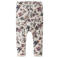 NAME IT BABY katoenen regular fit gebloemde babybroek met ruches - beige