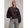 Pink Noir katoenen sweater met backprint - bruin