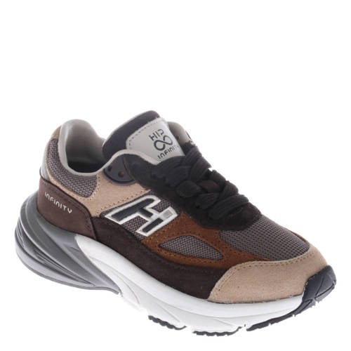 Hip suède sneakers bruin/grijs