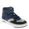 Hip leren sneakers - donkerblauw/zwart