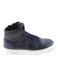 Hip leren sneakers - donkerblauw/zwart