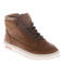 Hip leren veterschoenen - cognac