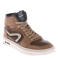 Hip leren sneakers - brons