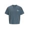 JACK & JONES ORIGINALS regular fit T-shirt met backprint - blauw
