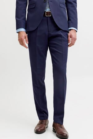super slim fit pantalon - donkerblauw