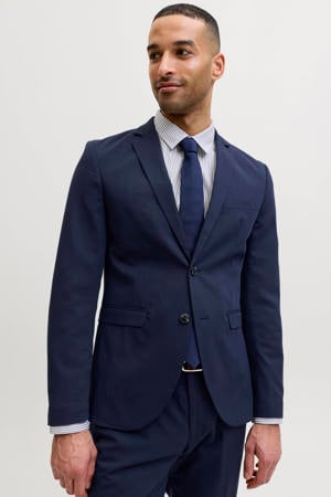 slim fit colbert - donkerblauw