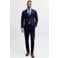 JACK & JONES PREMIUM slim fit gebreide colbert - donkerblauw
