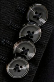 thumbnail: JACK & JONES PREMIUM slim fit gebreide colbert - zwart