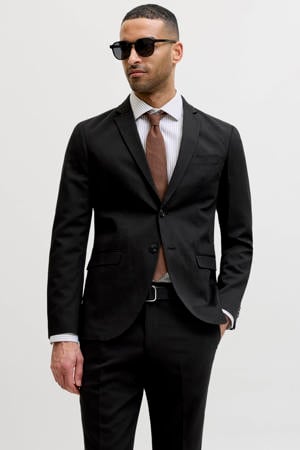 slim fit colbert - zwart
