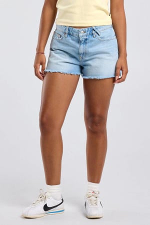 regular fit denim short - lichtblauw