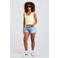 America Today regular fit denim short - lichtblauw