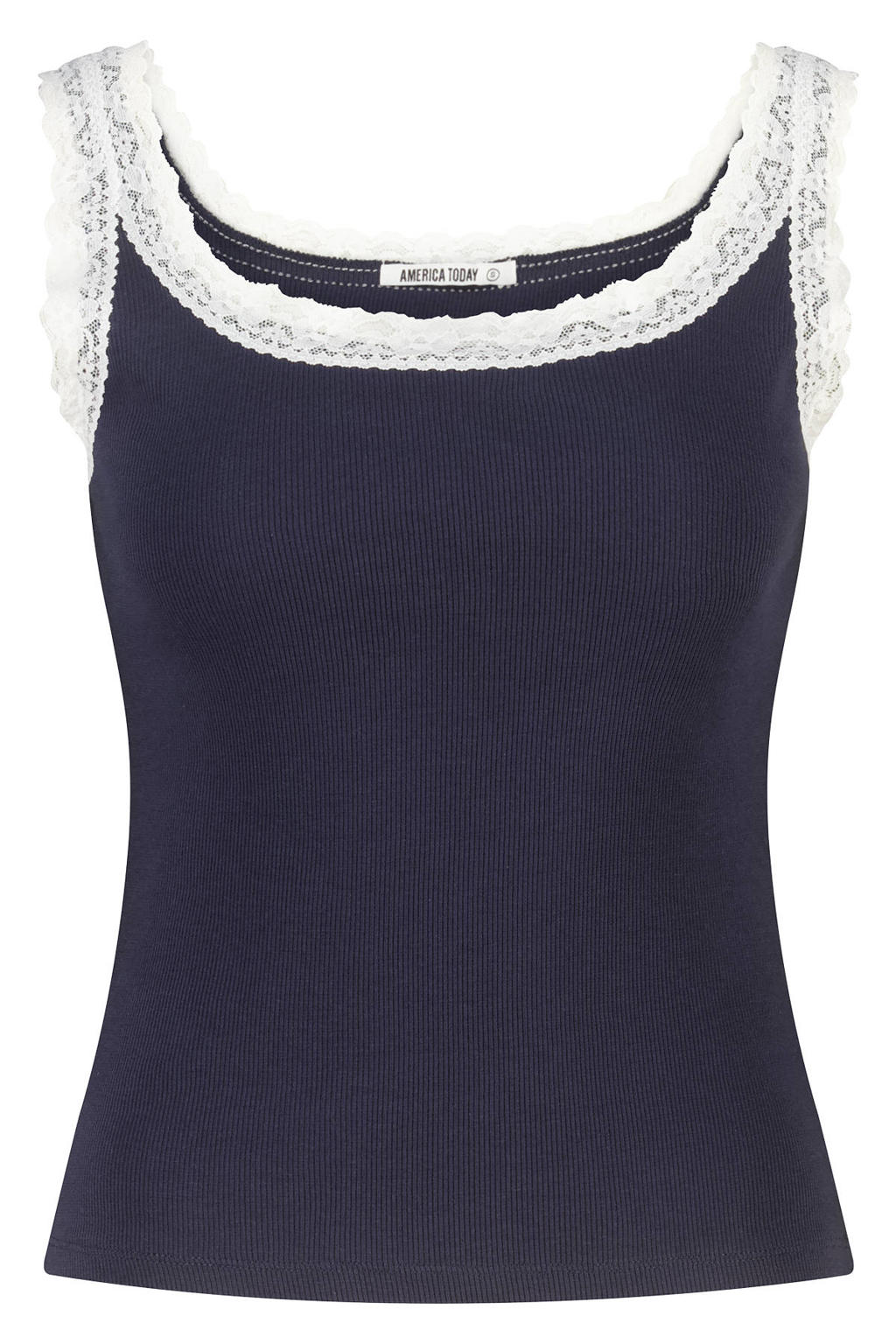 America Today pyjamatop - donkerblauw