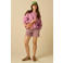 Sissy-Boy regular fit gestreepte broek - paars