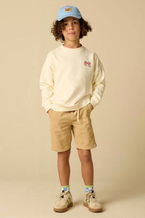 sweater met backprint wit