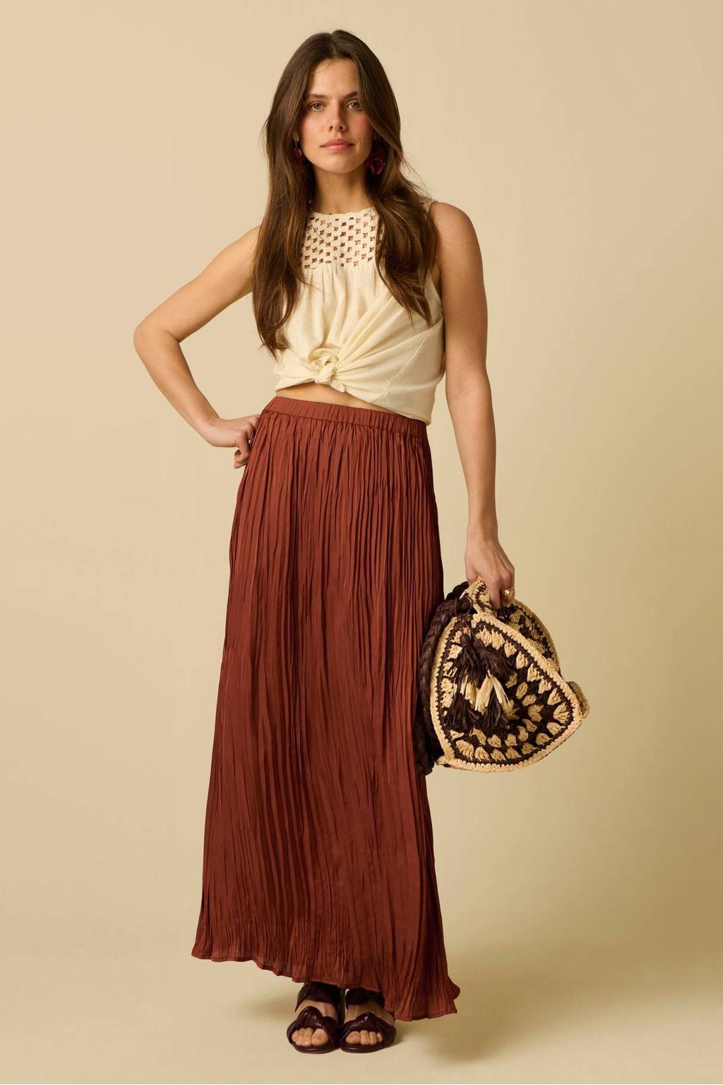 Sissy-Boy midi rok - donkerrood