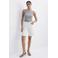 Mango straight leg denim short - wit