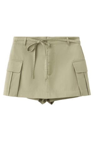 straight leg cargo short - kaki