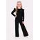 B.Nosy wide leg pantalon met glitters - zwart