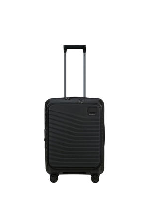 trolley Intuo 55 cm. Expandable met laptopvak zwart