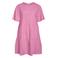 VILA korte trapeze zomerjurk met plooien - roze