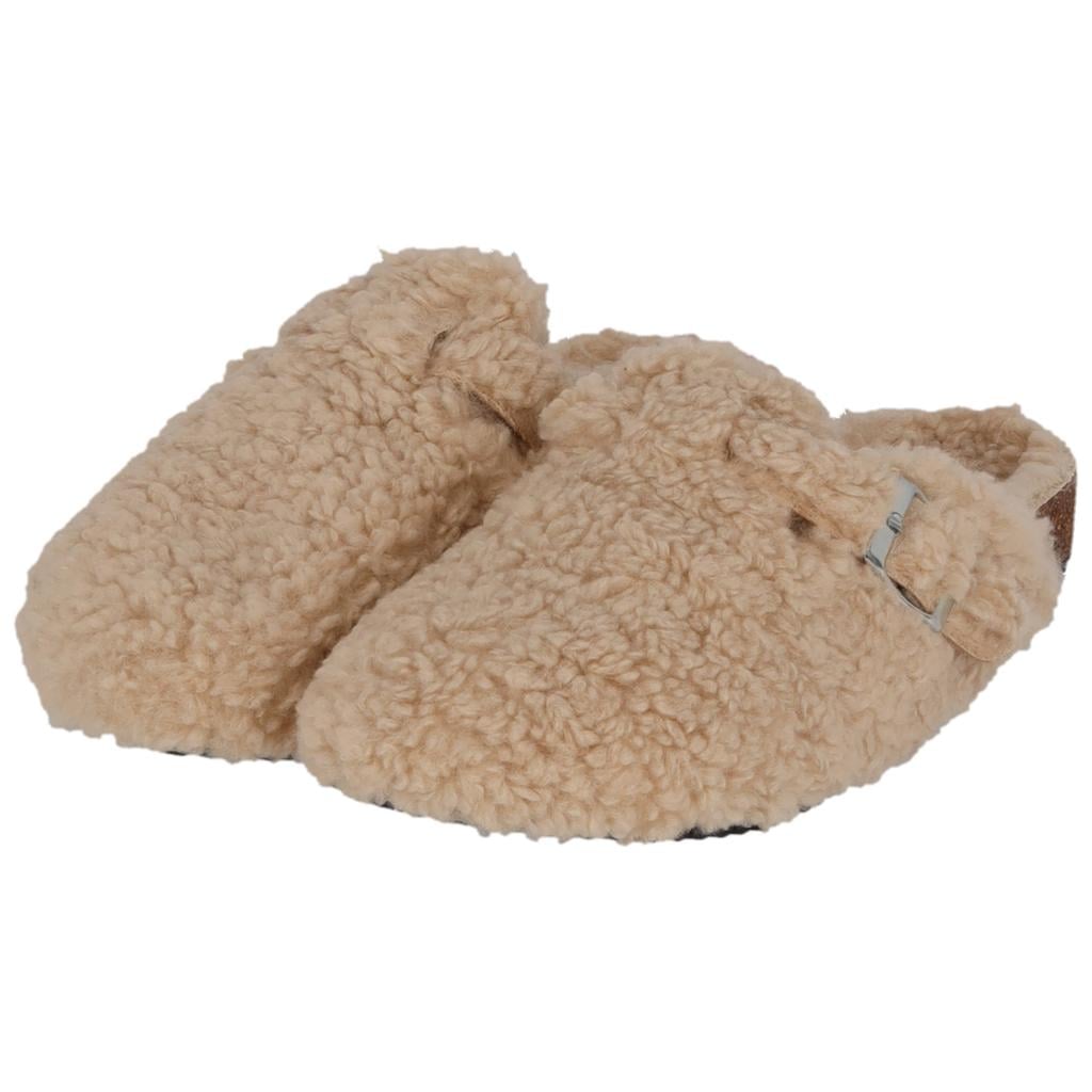 Apollo teddy pantoffels zand