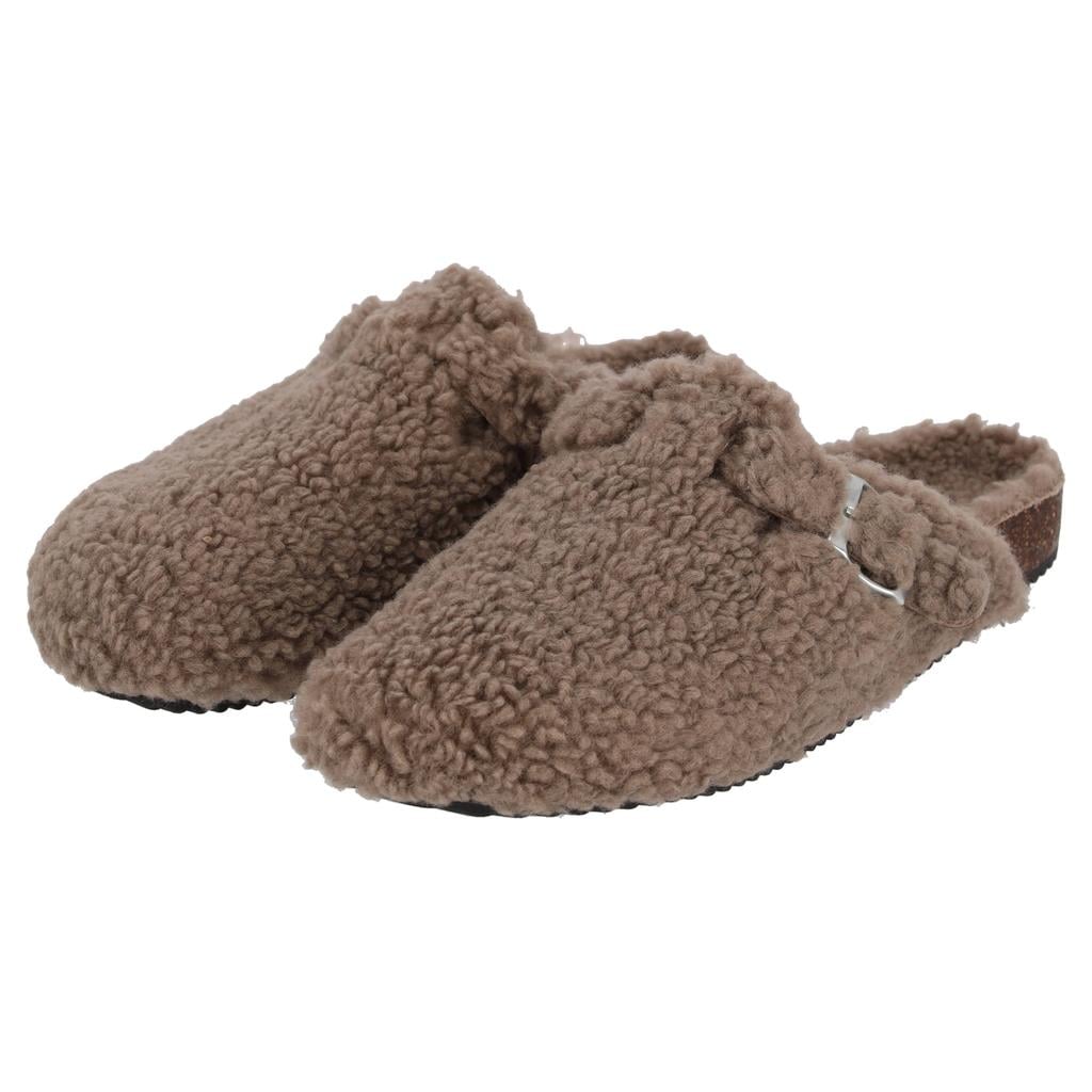 Apollo teddy pantoffels bruin