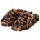 Apollo pantoffels met panterprint camel