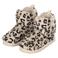Apollo pantoffels met panterprint beige
