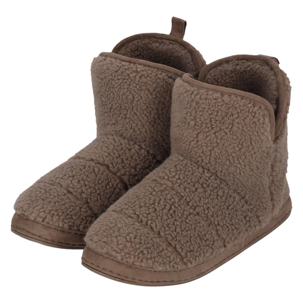 Apollo teddy pantoffels taupe