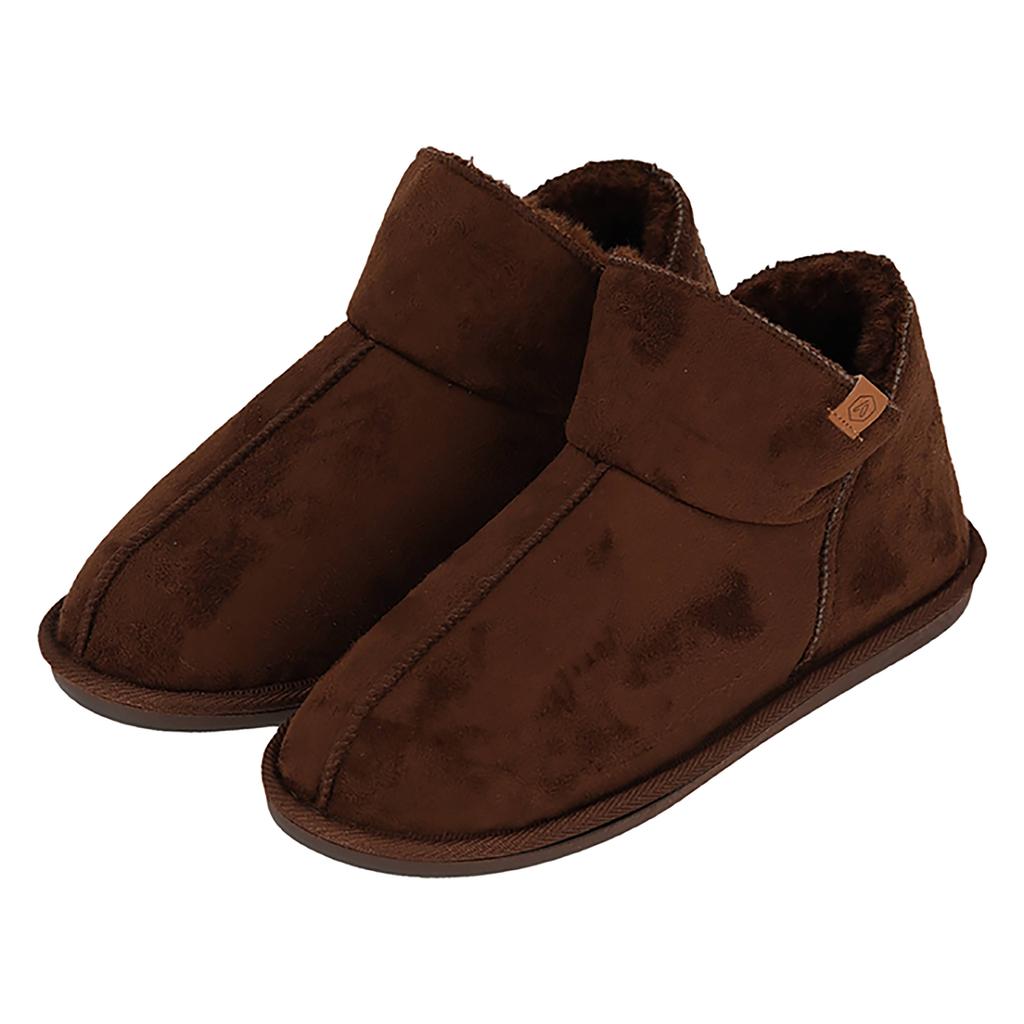 Apollo pantoffels donkerbruin