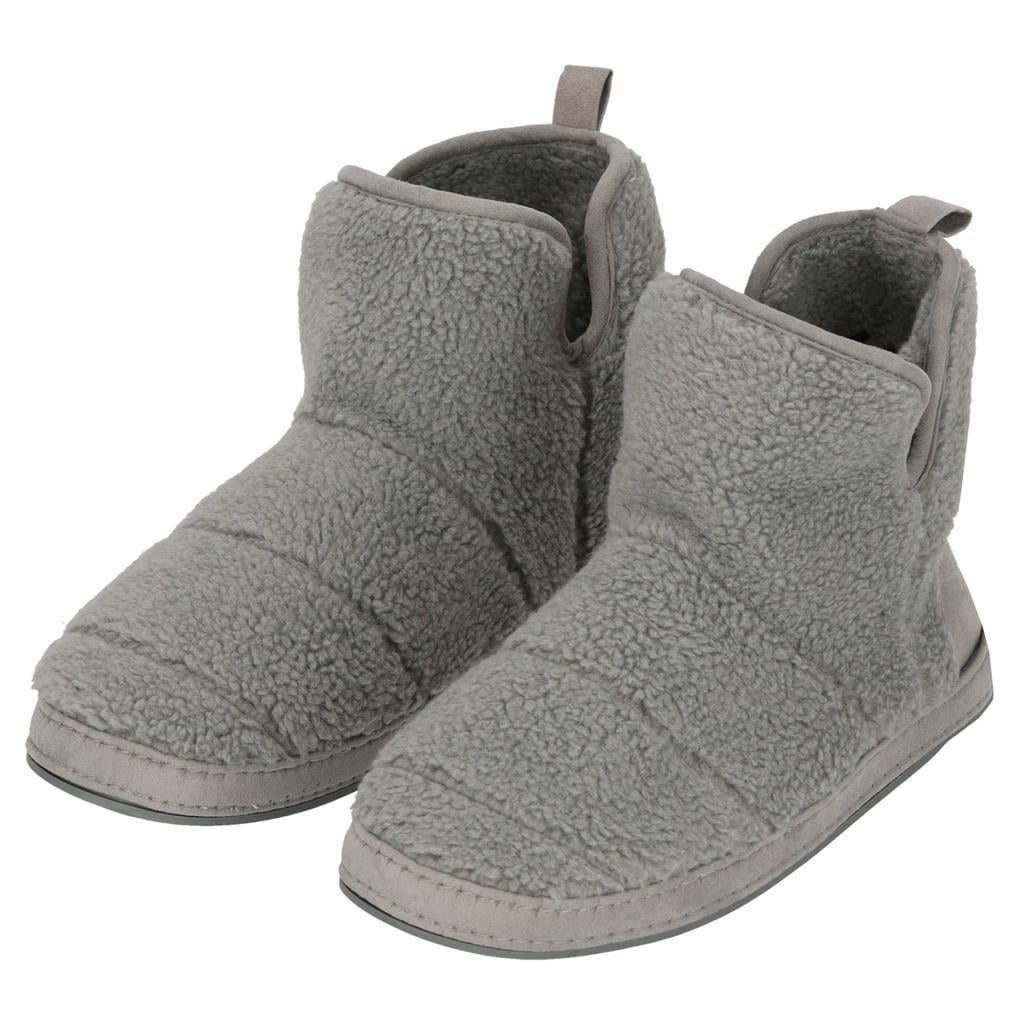 Apollo teddy pantoffels grijs