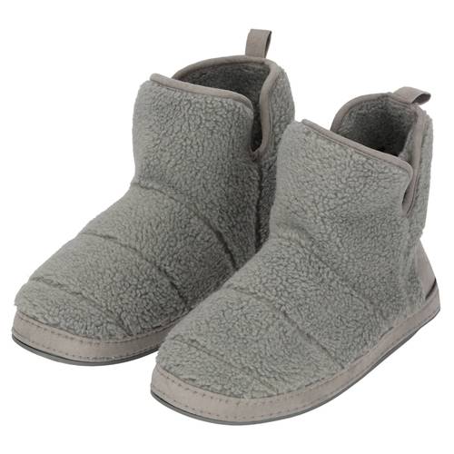 Apollo teddy pantoffels grijs