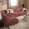 NOUS Living hoekbank links Aaris - bordeaux
