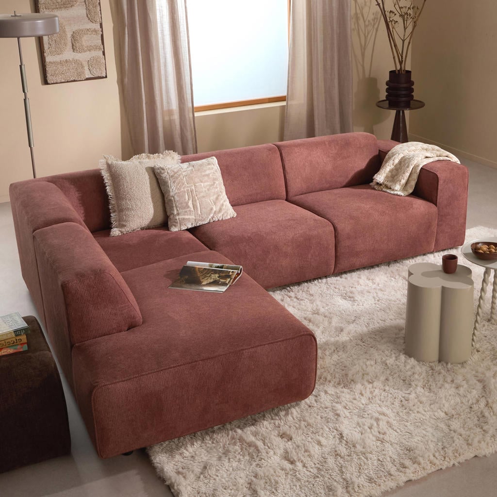 NOUS Living hoekbank links Aaris - bordeaux