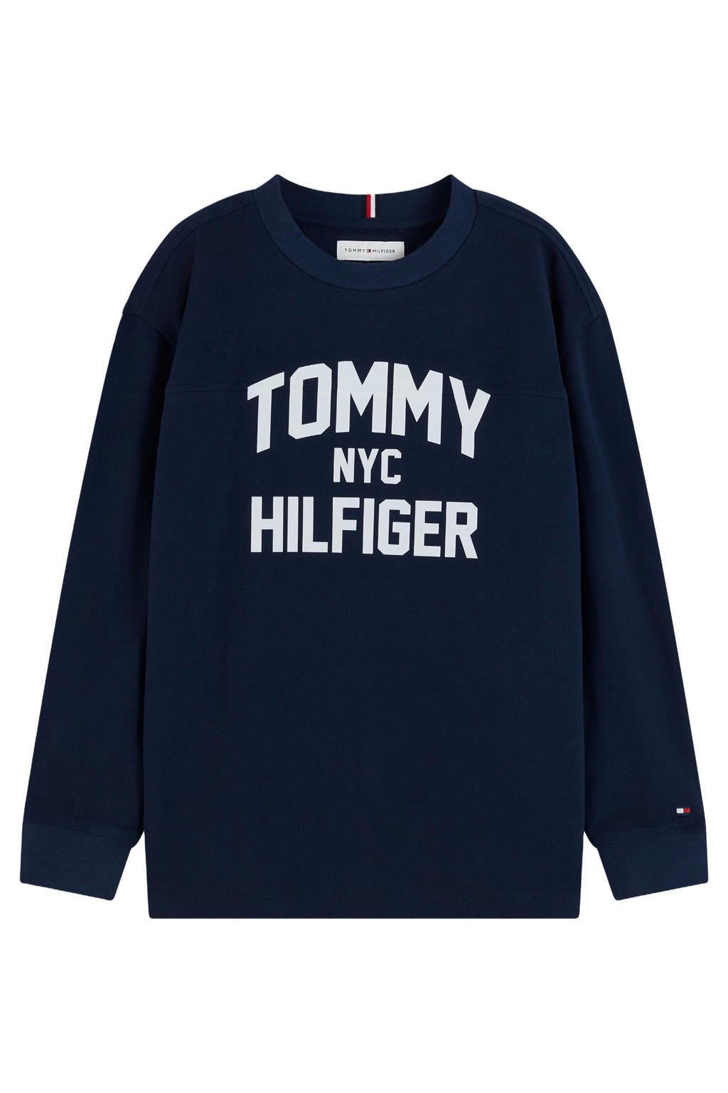 Tommy Hilfiger longsleeve met logo - donkerblauw