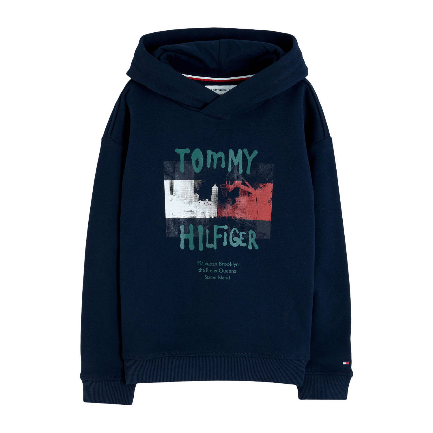 Tommy Hilfiger sweater met logo donkerblauw