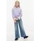 Tommy Hilfiger gebreide trui met kabels - lila